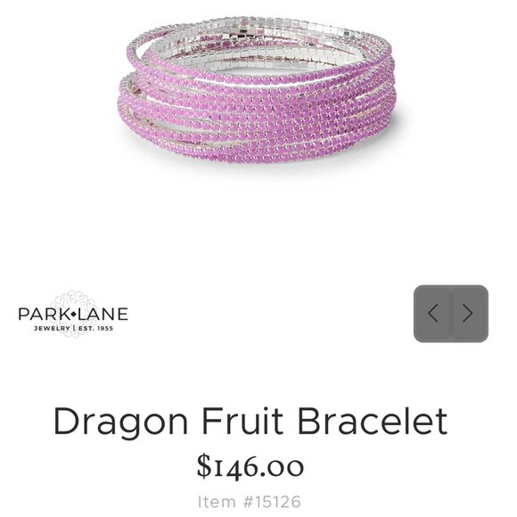 Park Lane Jewelry Dragon Fruit Bracelet purple stretchy bracelet set of 10 NEW! - Picture 2 of 4